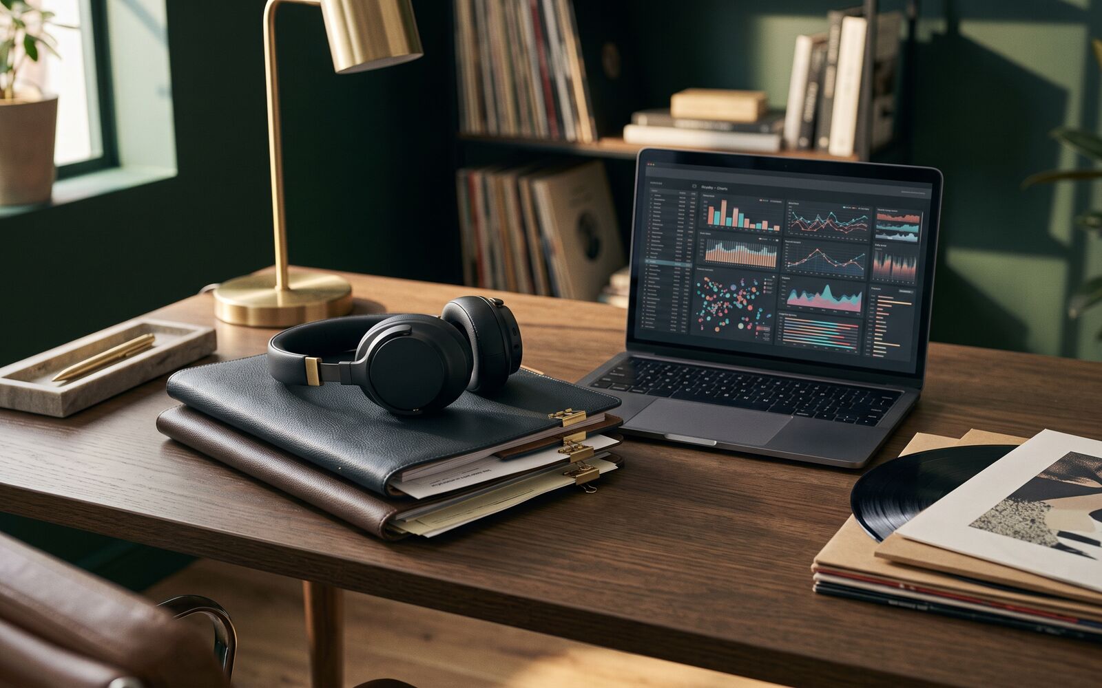 Agreements and records in a music office