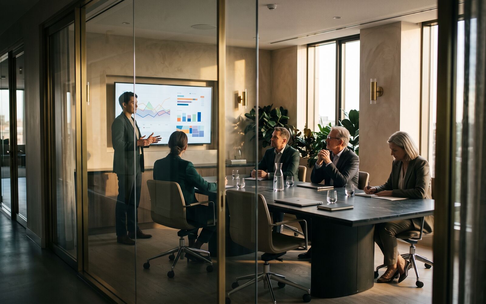 A board meeting