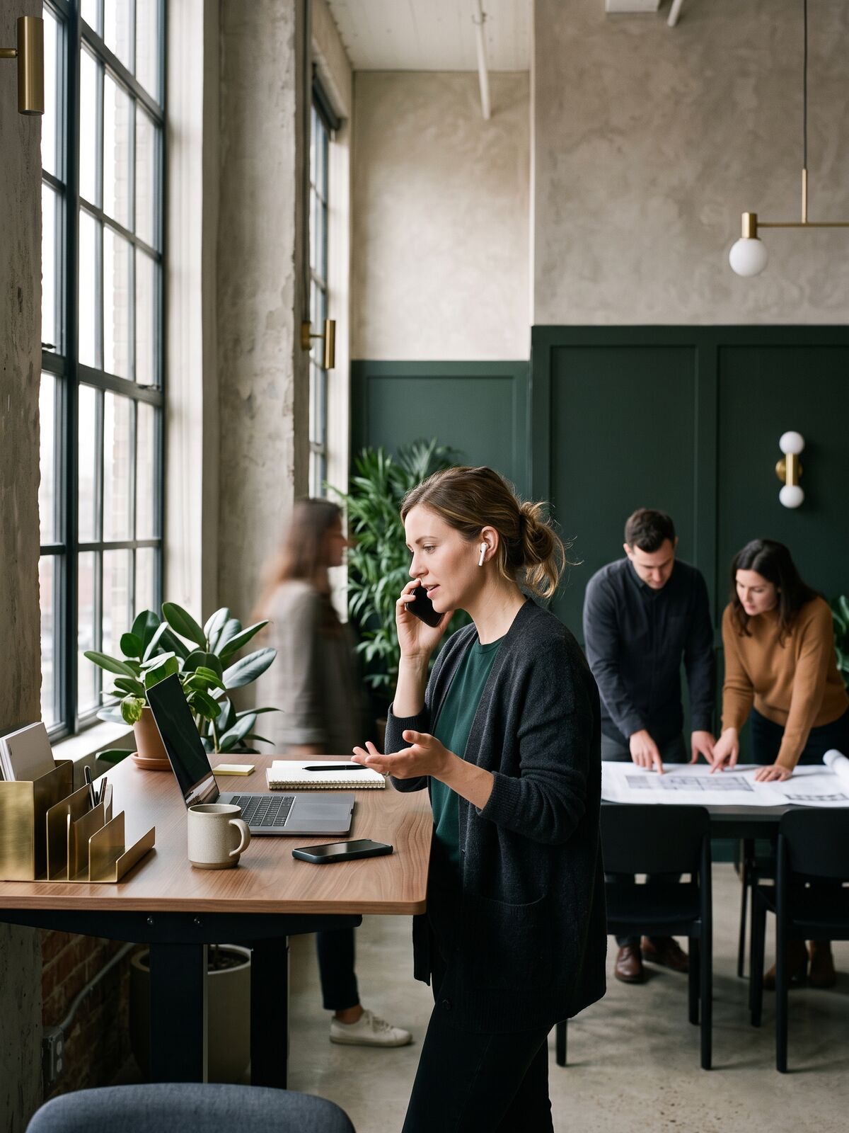 A team at work